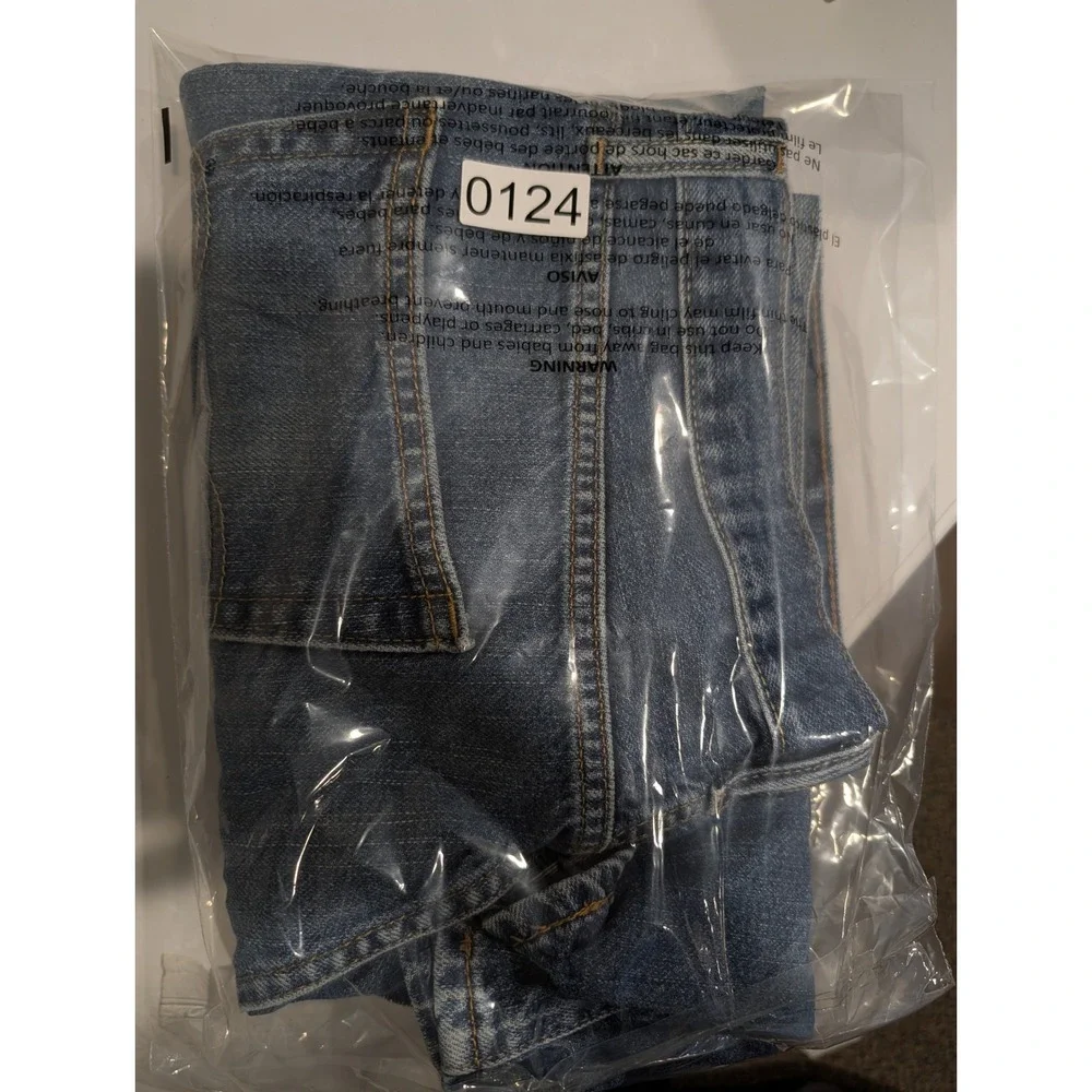 Levis 550 Denim Shorts Mens 36 Blue 100% Cotton Relaxed Fit Jorts - Picture 14 of 14